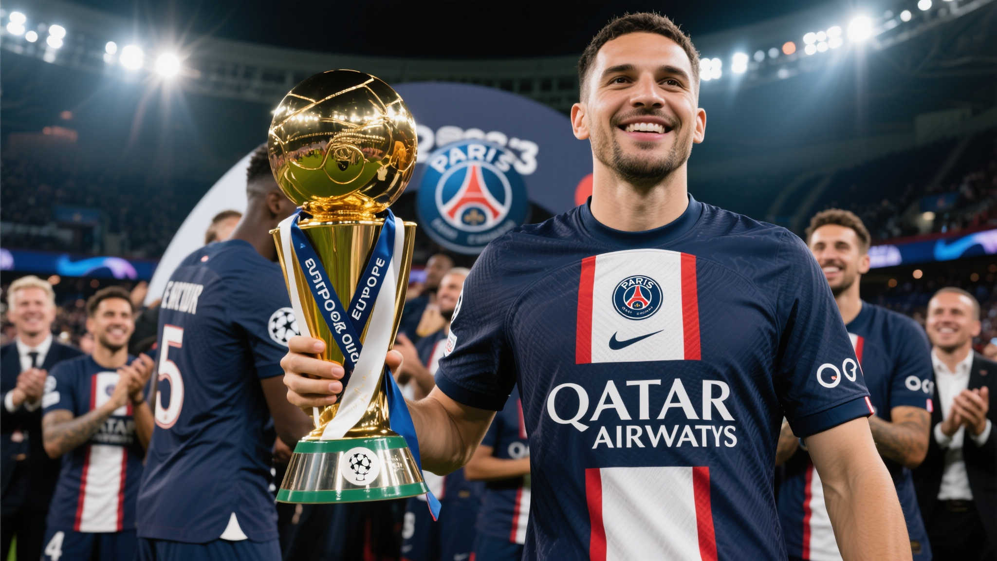 巴黎夺欧冠后，球衣是否增添星标仍未定